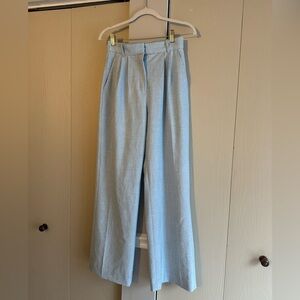Abercrombie Light Blue Wide Leg Trousers, Curve Love. Size 25